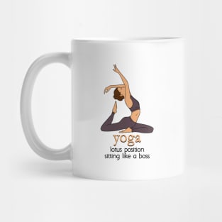 YOGA - Lotus position sitting like a boss Mug